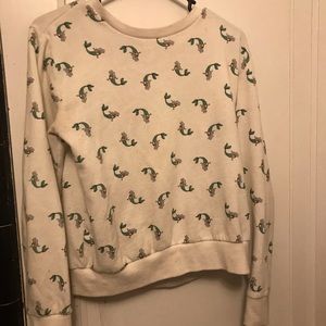 White mermaid sweater